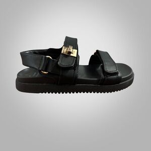 a new day Black Sandals NWOT